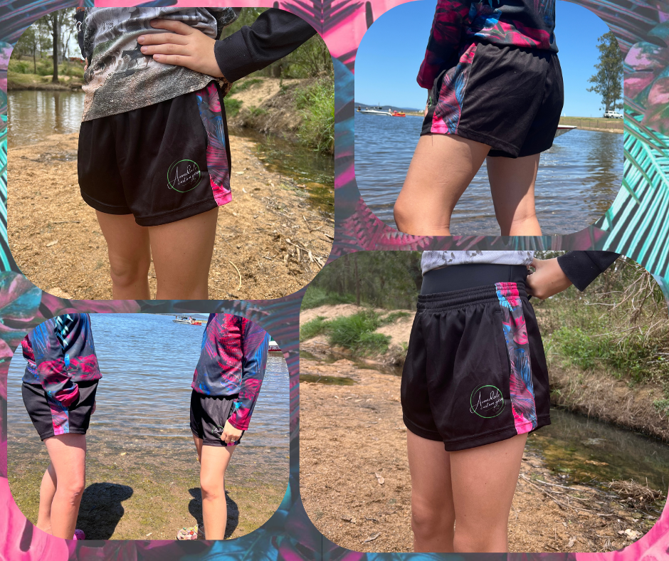 "Black Shanty" Footy Shorts