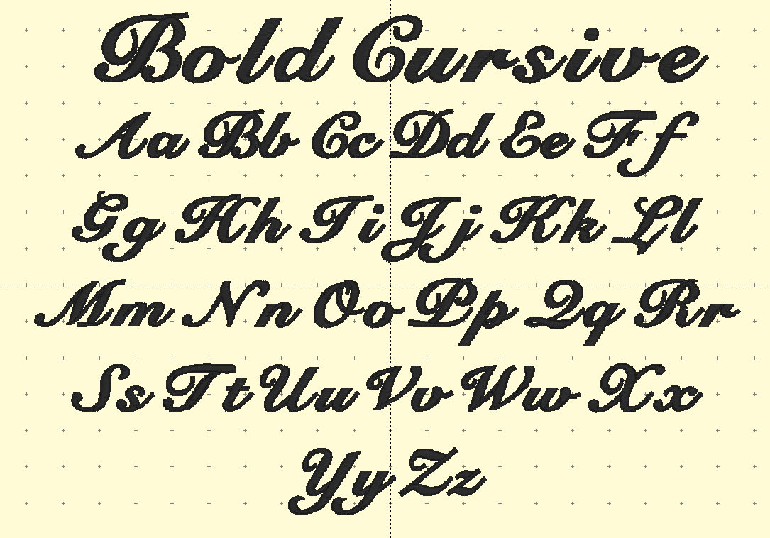 Embroidery Fonts - SELECT YOUR FONT HERE