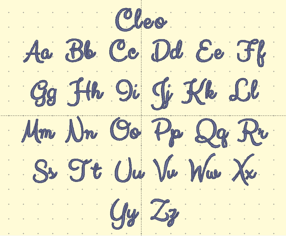 Embroidery Fonts - SELECT YOUR FONT HERE