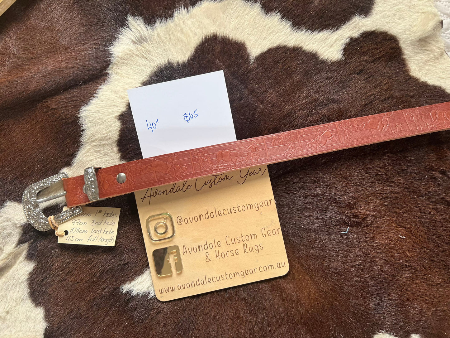 Rodeo Leather Belt