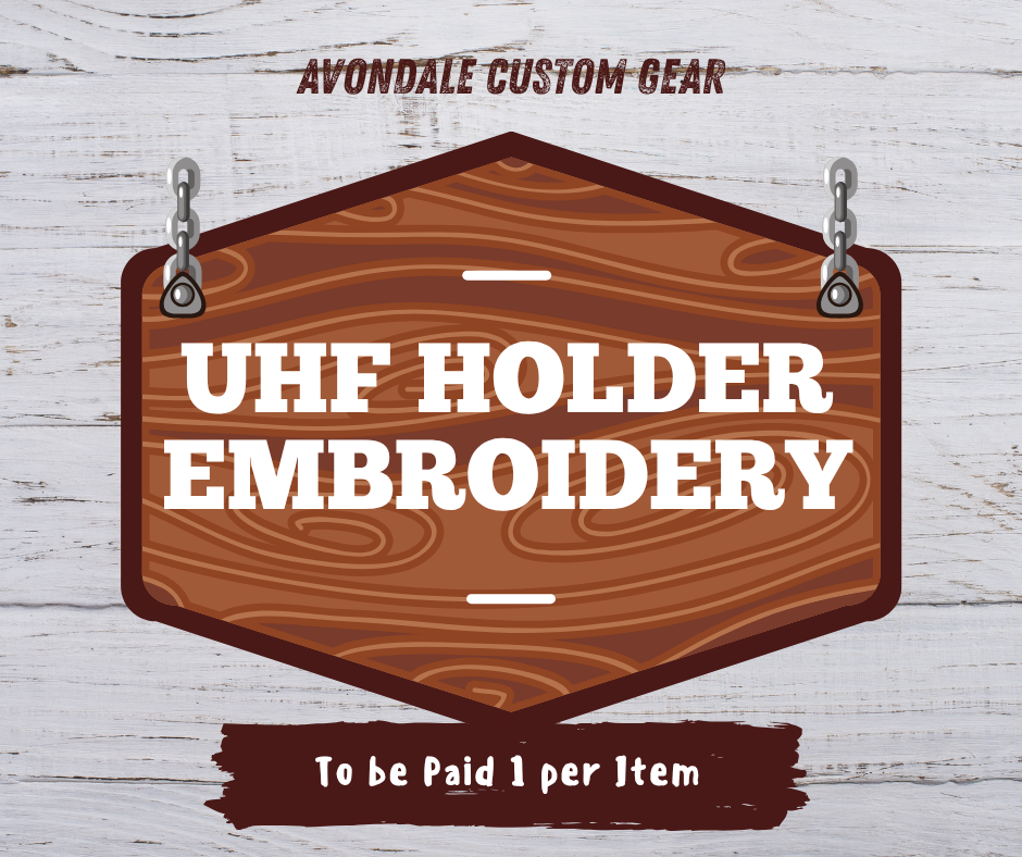 UHF Holder Embroidery