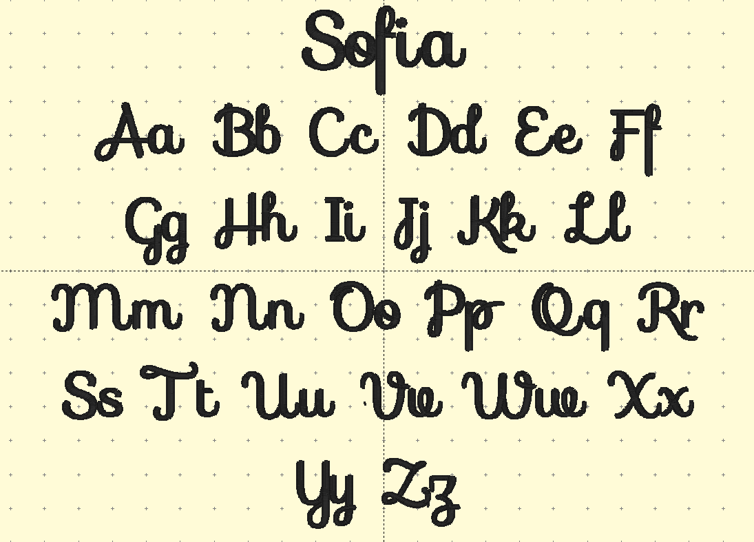 Embroidery Fonts - SELECT YOUR FONT HERE